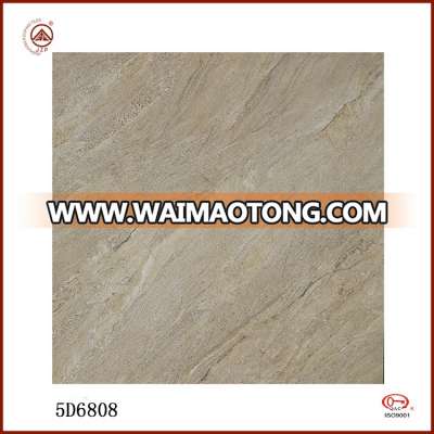 Fashion Design Light Brown Rustic Floor Tile 5D Interior Glazed Vitrified Tiles